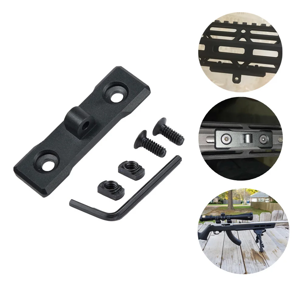 M Lok Bipod Mount Adapter Slot Handguard Rail Systems Plate Harris Sling Stud Aluminum For