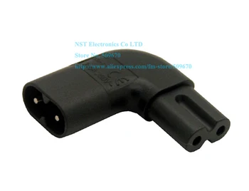 

Power Plug Adapter, Left Right Angle IEC 320 C7 C8 Figure 8 AC Power Adapter/Free Shipping/5PCS