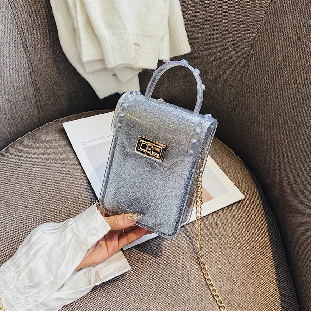 

Mini Jelly Crossbody Shoulder Phone Bag For Women Wallet Card Mobile Phone Bag Fashion Messenger Bags Girls Small Handbag Summer