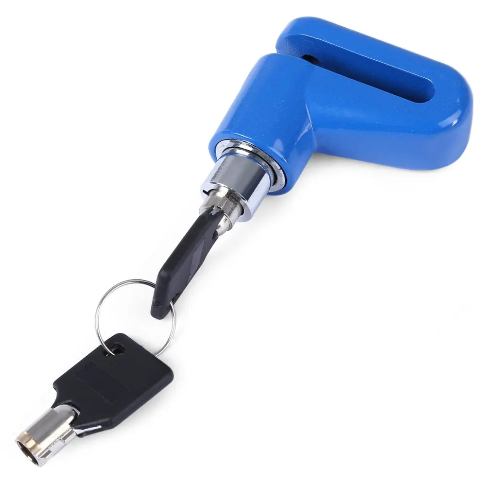 

3 Colors Mini Bike Motorcycle High Strength Cycling Lock Frame Key Disc Lock Security Kit Aluminium Alloy Bicycle Lock