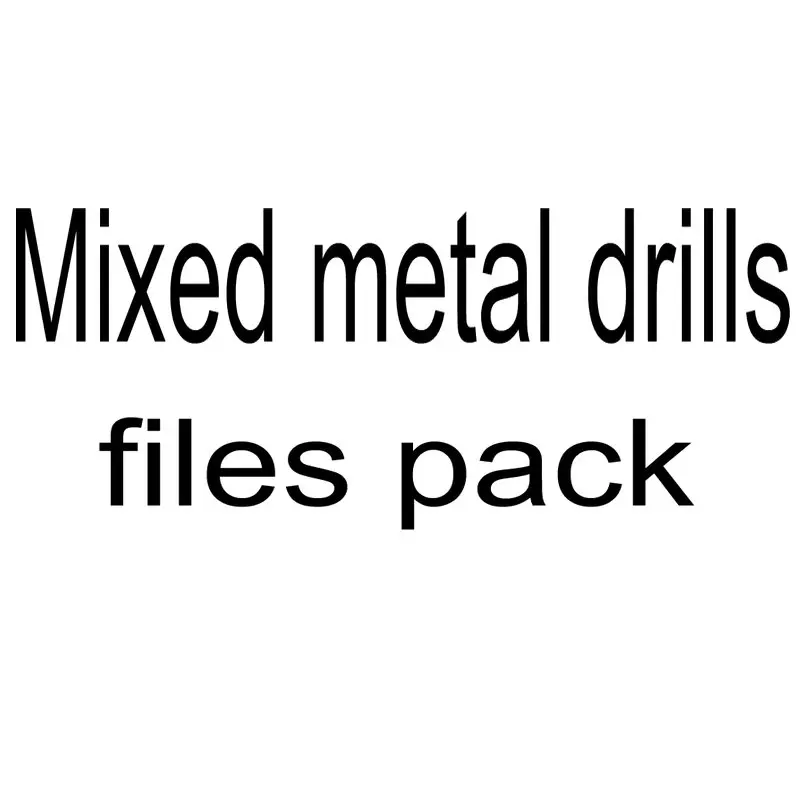 

Metal drills files mixed packs