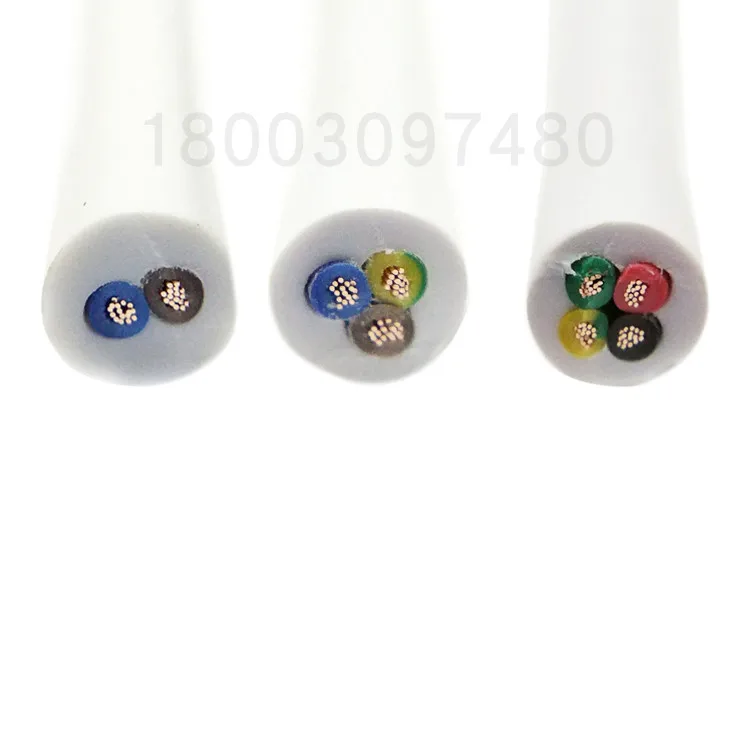 5 м 20 AWG 0.5MM2 RVV 2/3/4/5 цветов Медный провод электрический кабель RVV белый обшитый провод