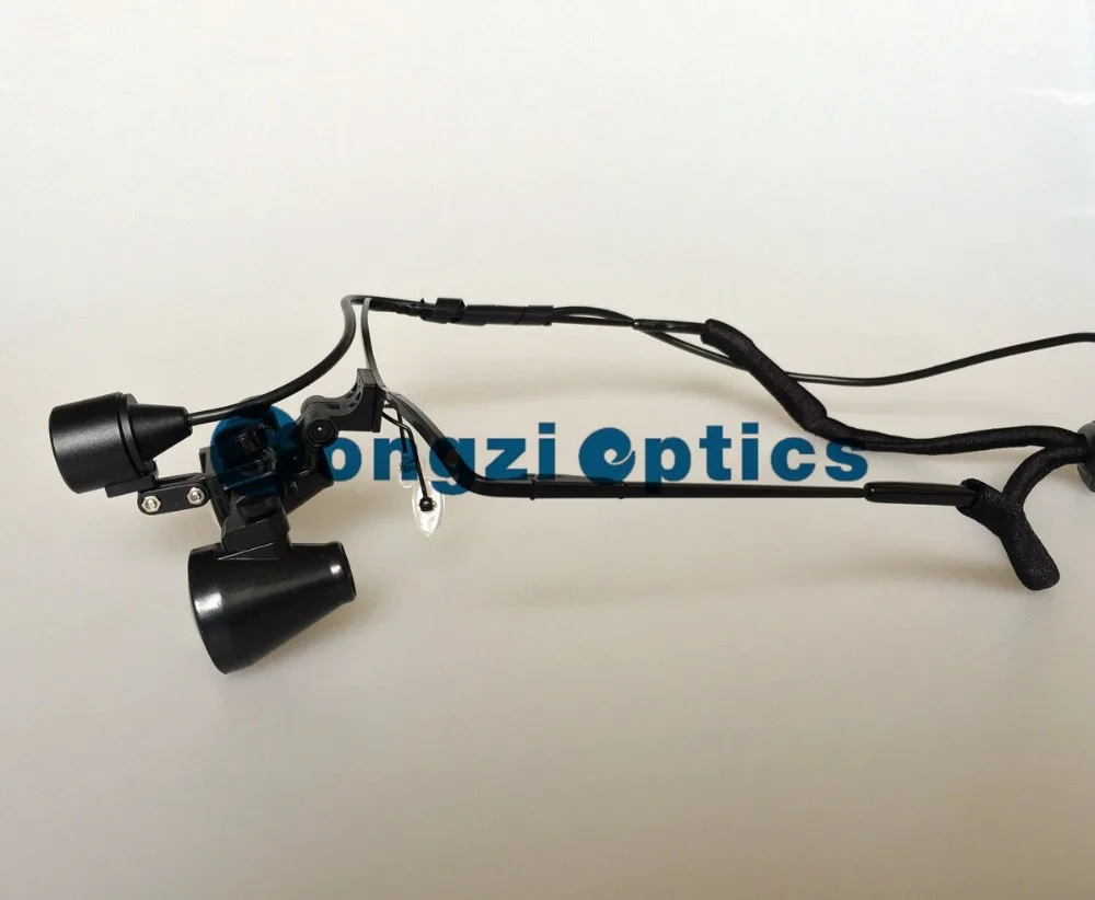 Free Shipping 3X Magnification HF300 Ultra-Light Half frame Binocular Dental Loupes Surgical with Headlight |