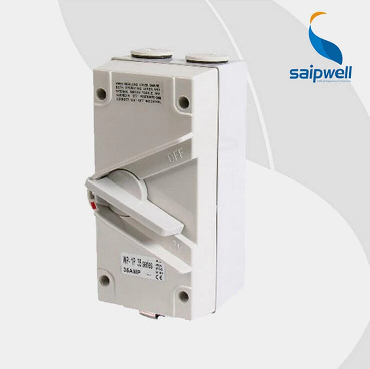 

Saipwell IP66 15a Rotary Selector Switch Waterproof Rotary Switch (SP-1P35A)