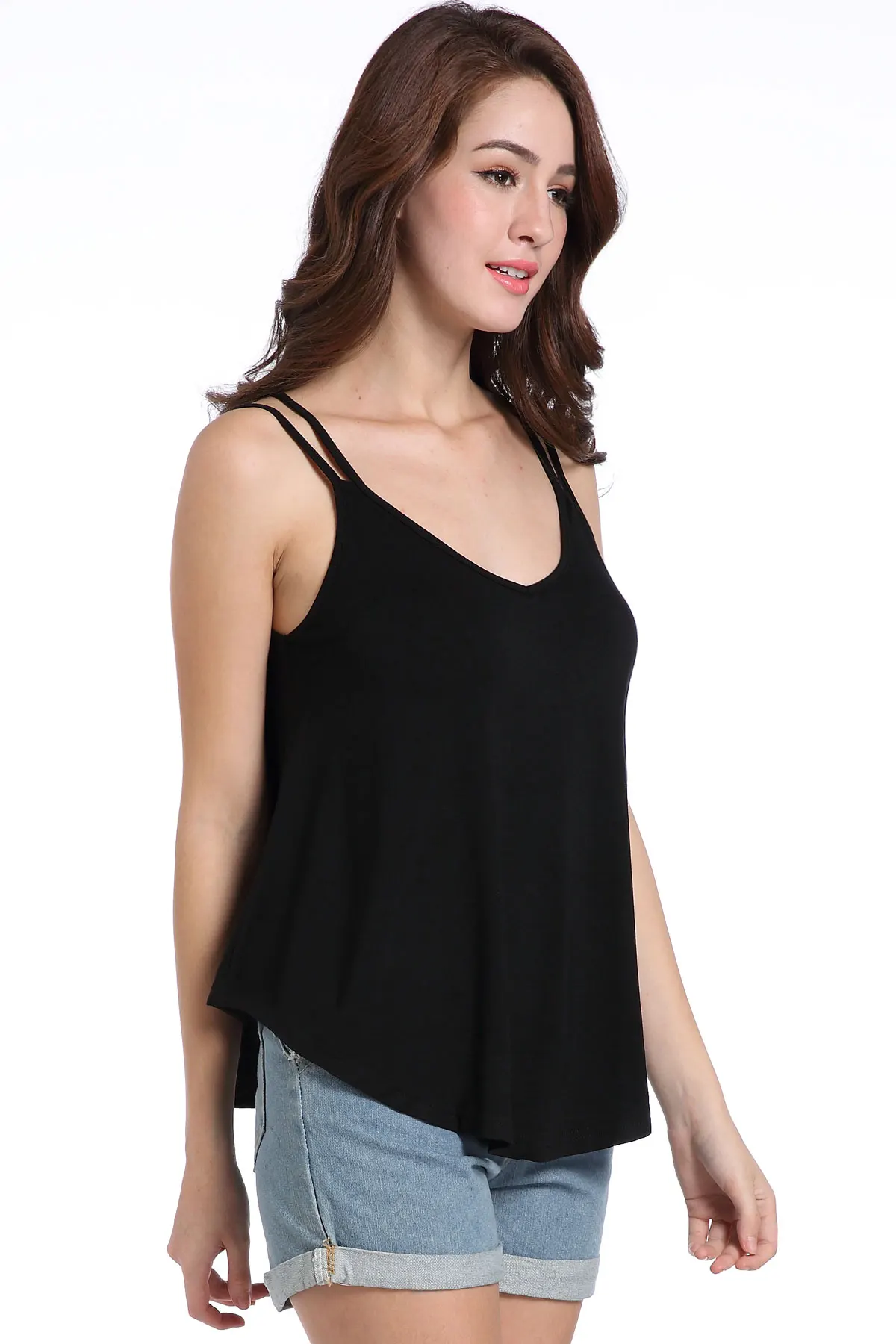 women strapless vest tops t shirt 064a (3)