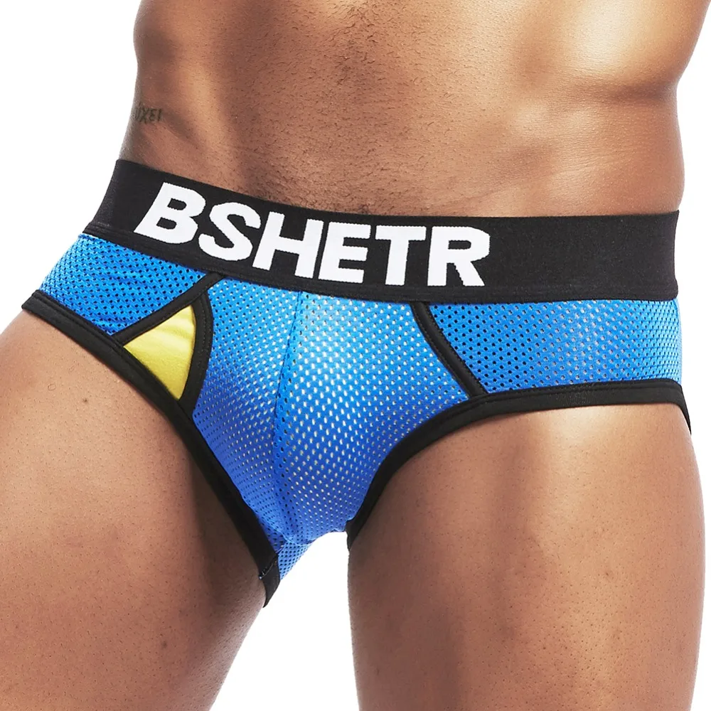 

Men briefs New arrival BSHETR Brand Men underwear sexy tanga male briefs mesh breathable gay mens underpants men's brief shorts