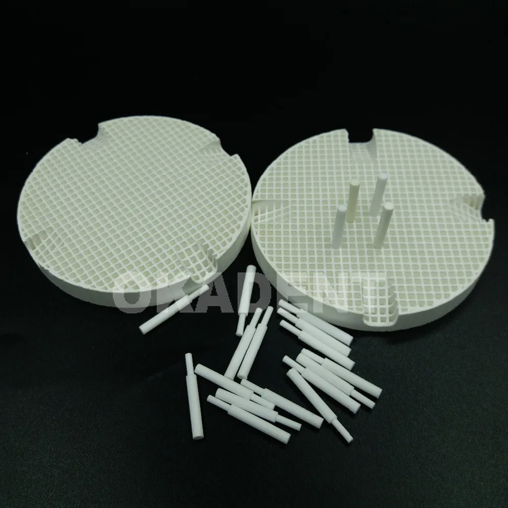 

Dental lab Ceramic Honeycomb Firing tray With dental Pins material for lab