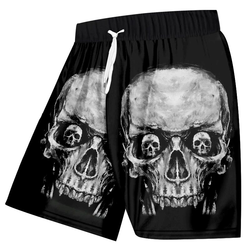 UJWI Casual Shorts Men's 2019 Summer new style Rose motorcycle skull 3D Printed Large size leisure Shorts UJWI Casual Shorts Men's 2019 Summer new style Rose motorcycle skull 3D Printed Large size leisure Shorts