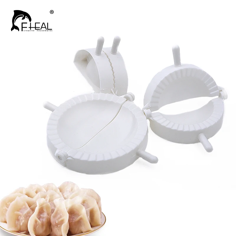 

FHEAL 3pcs/set Dumpling Maker Dough Press Dumpling Pie Ravioli Mould DIY Dumpling Mold Baking Pastry Tools Kitchen Gadgets