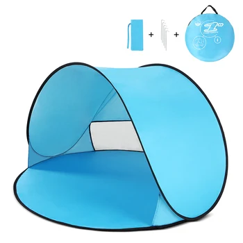 

Oudoor Ultralight Camping Tent Instant Pop Up Tent Baby Beach Tent Camping Hiking Tent Anti Uv Sun Shelter For Fishing Hiking