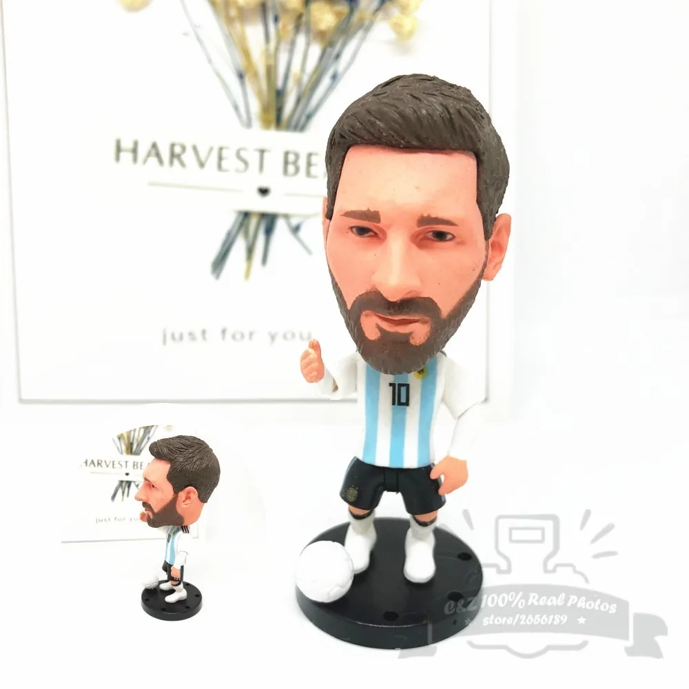 

Soccerwe dolls figurine Sports stars 10# Messi 2018 Movable joints resin model toy action figure dolls collectible gift