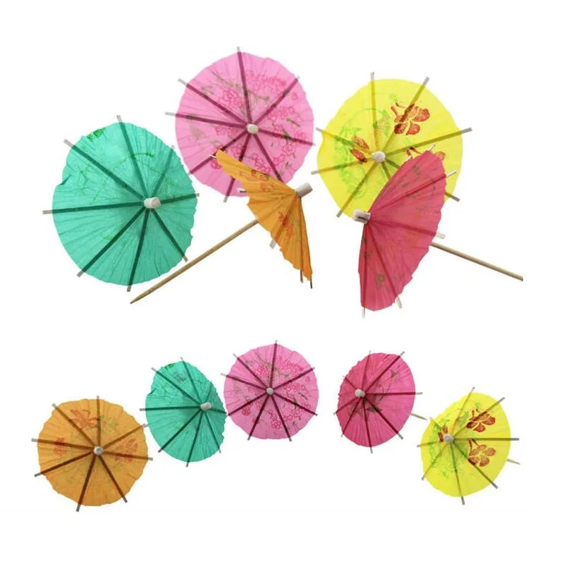 3600pcs Paper Cocktail Parasols Umbrellas Drinks Picks Event Party