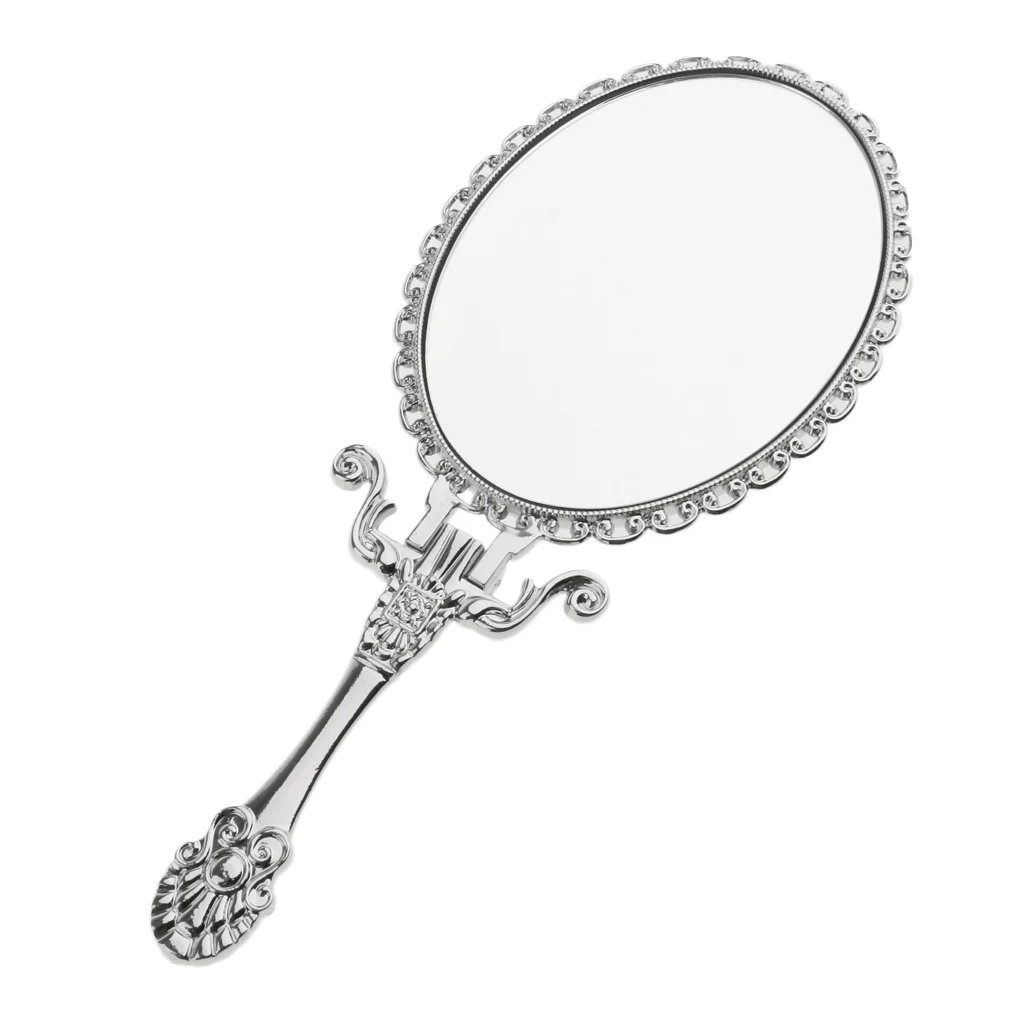 Small Size Classic Retro Vintage Foldable Makeup Hand/Table Mirror Decorative Mirror Handbag Cosmetic Mirror