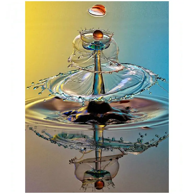 Abstract water drop landscape pattern diy diamond painting Marseille crystal 3D cross stitch new arrival decorative art | Дом и сад