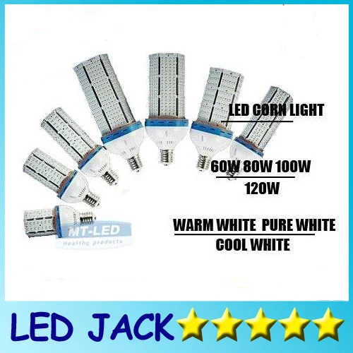 

X2 Super Bright Led corn bulb E27 E40 B22 60W 80W 100W 120W Led Corn Light 360 Angle SMD 2835 Led lamp lighting 100-300V