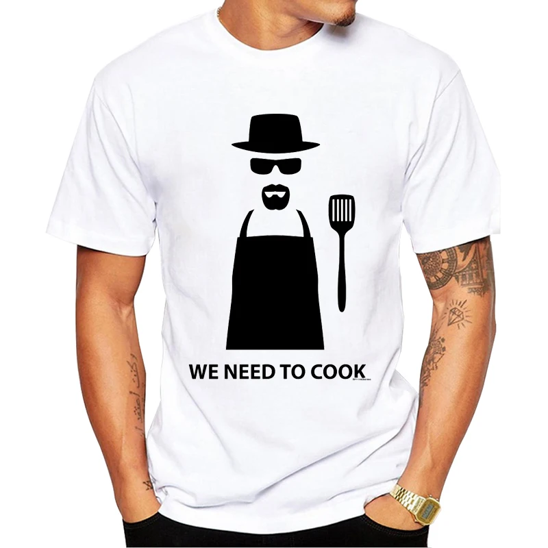 

TEEHUB 2019 Fashion We Need to Cook Design Men T-Shirt Short Sleeve Cook Heisenberg Printed Tshirts Casual Tops Summer Tees