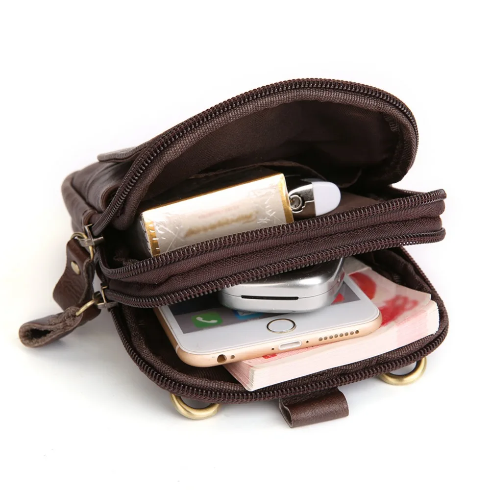 Повседневные мужские сумки JOYIR Bolsa из натуральной кожи миниатюрные через плечо