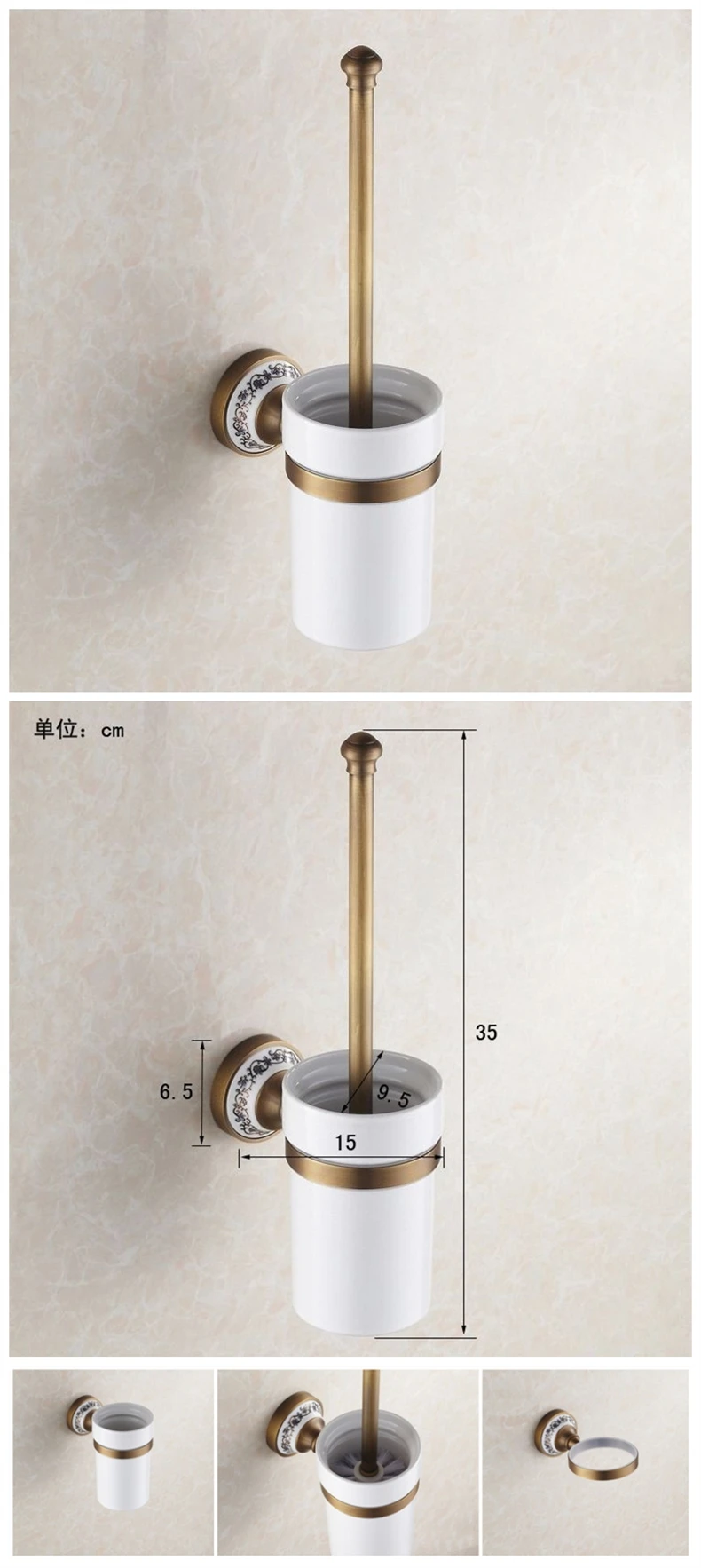 Metal Bathroom Series Antique Towel Bar Robe Hook Copper European Retro Bathroom Shelf Hotel Hardware Pendant Set Wholesale-620