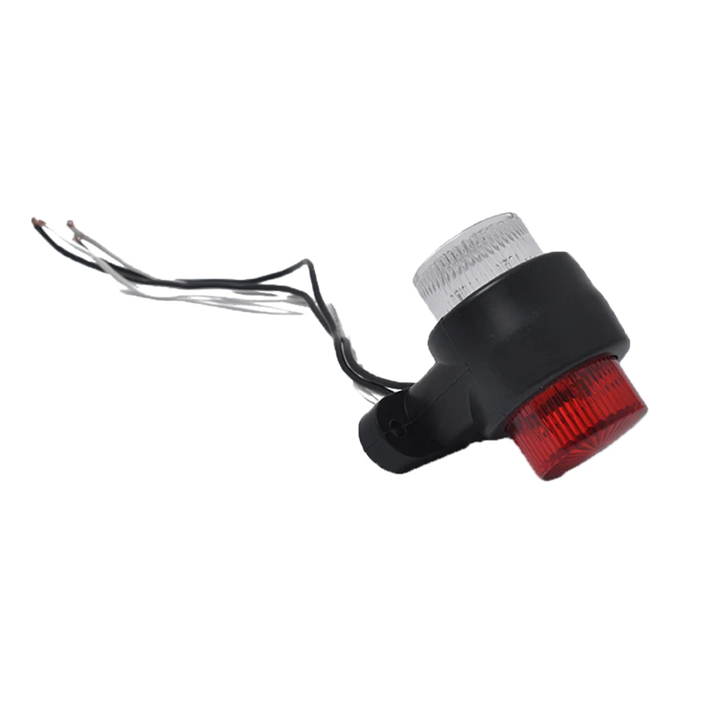 8 LED Forklift Truck RED+WHITE Warning Lamp Safety Working Light 10-24V IP68