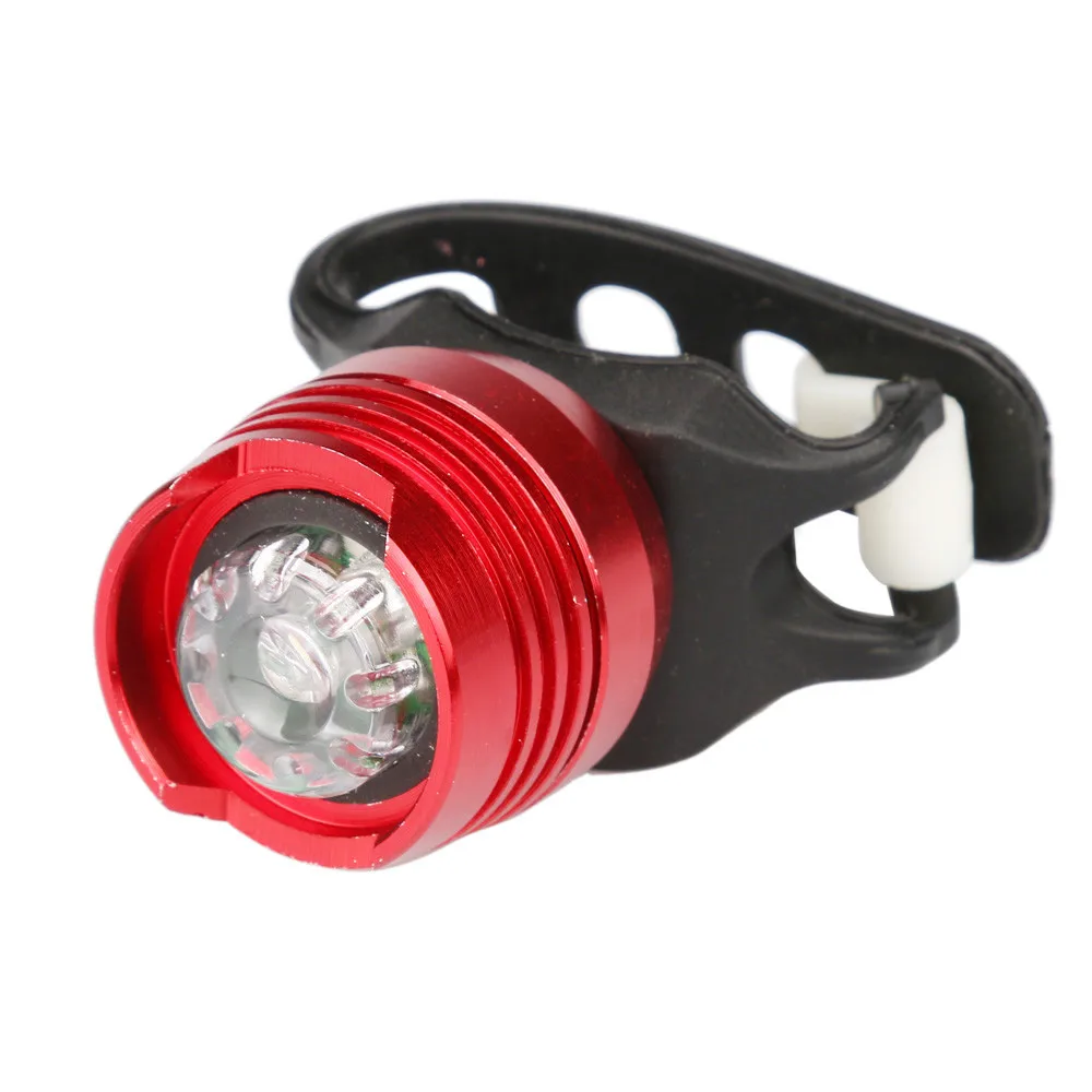 Алюминиевый велосипедный передний задний шлем красный белый светодиодный светильник-вспышка s Предупреждение льная Лампа безопасности велосипедный предупреждающий светильник водонепроницаемый A3073