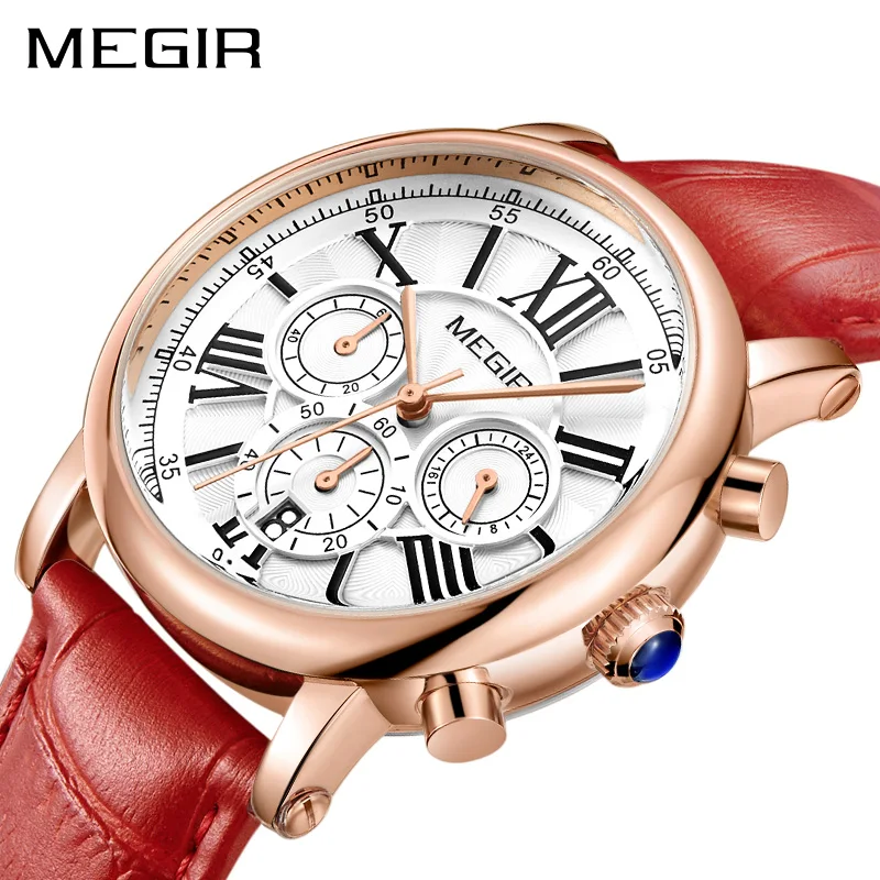 

MEGIR Fashion Women Bracelet Watches Top Brand Luxury Ladies Quartz Watch Clock for Lovers Relogio Feminino Sport Wristwatches