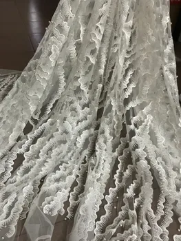 

nice looking french Net Lace Fabric David-81104 New design embroidery nigerian tulle lace fabric