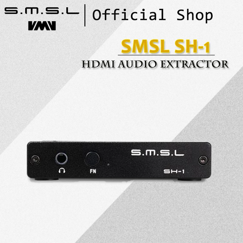 SMSL SH-1 HDMI Audio Extractor HDMI To HDMI Optical/3.5mm Stereo Analog Audio Converter Separator Support HD Signal Format 4k*2k цена SMSL SH-1 HDMI Audio Extractor HDMI To HDMI Optical/3.5mm Stereo Analog Audio Converter Separator Support HD Signal Format 4k*2k цены онлайн