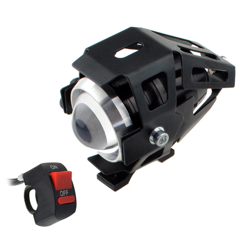 

1pcs Motorcycle Headlights High Beam LED Motorcycle Headlights U5 Fog Driving ATV Car Running Light Spotlight Switch