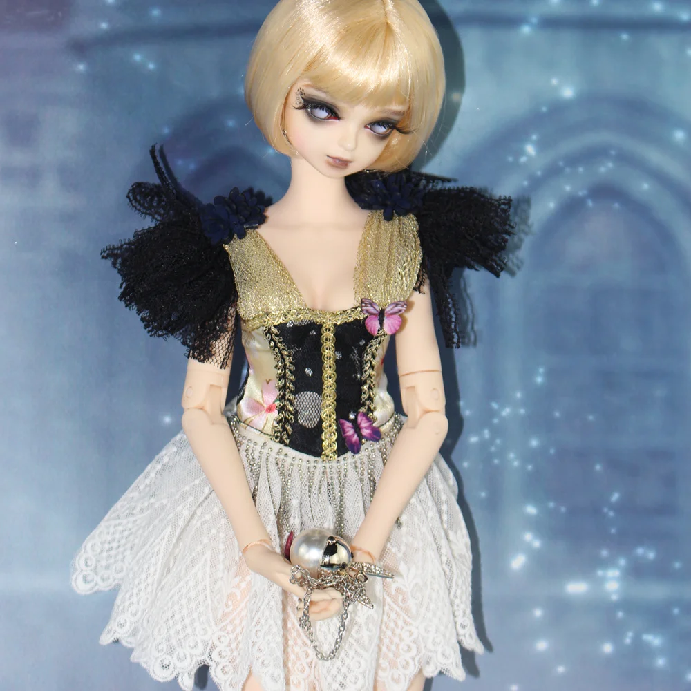 Fortune Days для 1/4 BJD кукла 45 см очень сексуальное кружевное сшитое платье бабочка набор Высокое качество reborn Игрушки для девочек Подарки