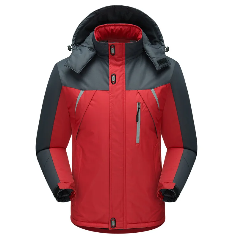 

Men's Outdoor Casual Cotton Streetwear Overcoat Plus Size M-5XL Men Winter Waterproof Warm Plush Padded Jackets Parkas Coats