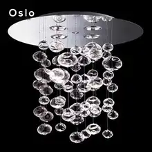 Modern Led Glass Ball Chandelier Bubble Design Livingroom