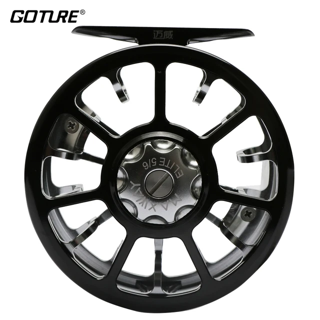 Cheap Goture Aluminum Alloy Fly Fishing Reel ELITE 5/6 All Metal CNC Super Light Saltwater Left Right Hand Coil Pesca Carretilha 2+1BB