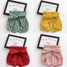 Летние повседневные свободные штаны-шаровары для новорожденных мальчиков и девочек, шорты, трусики-шаровары