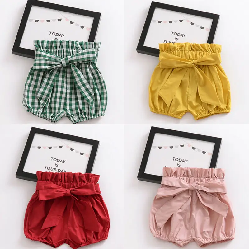 

Summer Casual Newborn Baby Boy Girl Kid Loose Harem Pants Shorts Bottoms PP Bloomer Panties