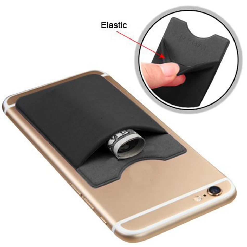 fashion diy elastic lycra cell phone wallet case women men