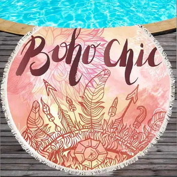 

Dreamcatcher round Beach Towel Microfiber Beach Towel With Tassels Wall Tapestry Bath Towels Shawl mat Toalla De Playa 150cm