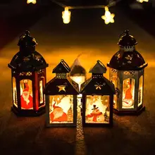 

Vintage Christmas Ornament Hanging Candlestick Candle Holders Lantern Home Xmas Festival Christmas Decoration Ornament Gifts