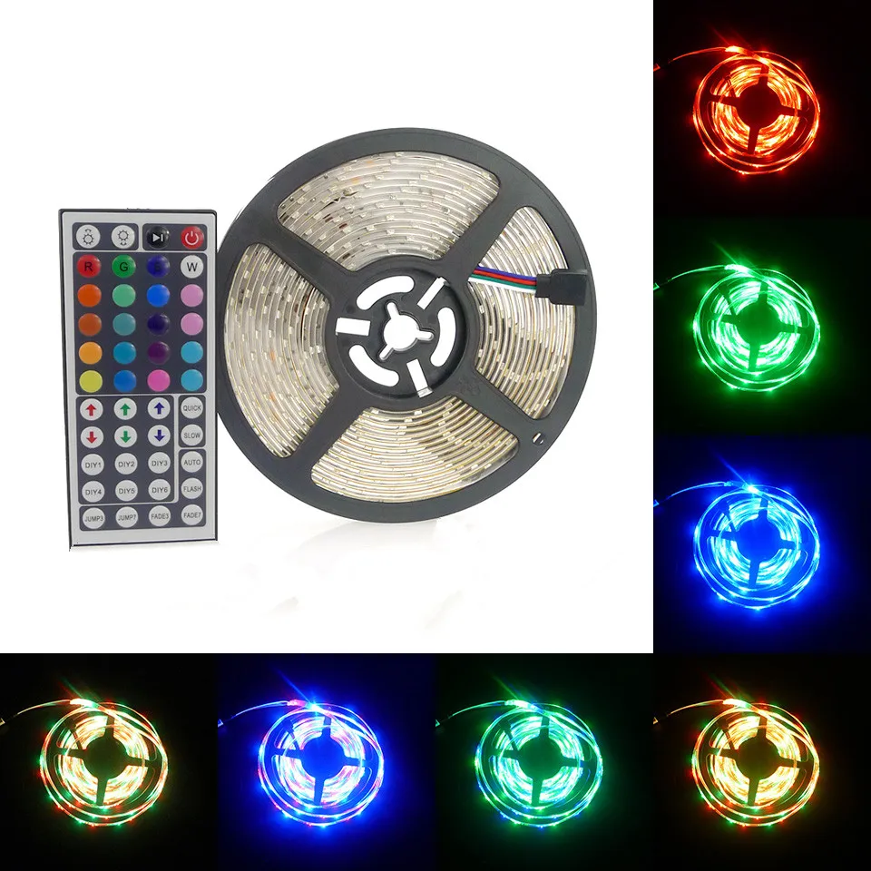 RGB LED Strip Waterproof 3528 SMD5m 60LEDs/m Flexible Strips Ligth