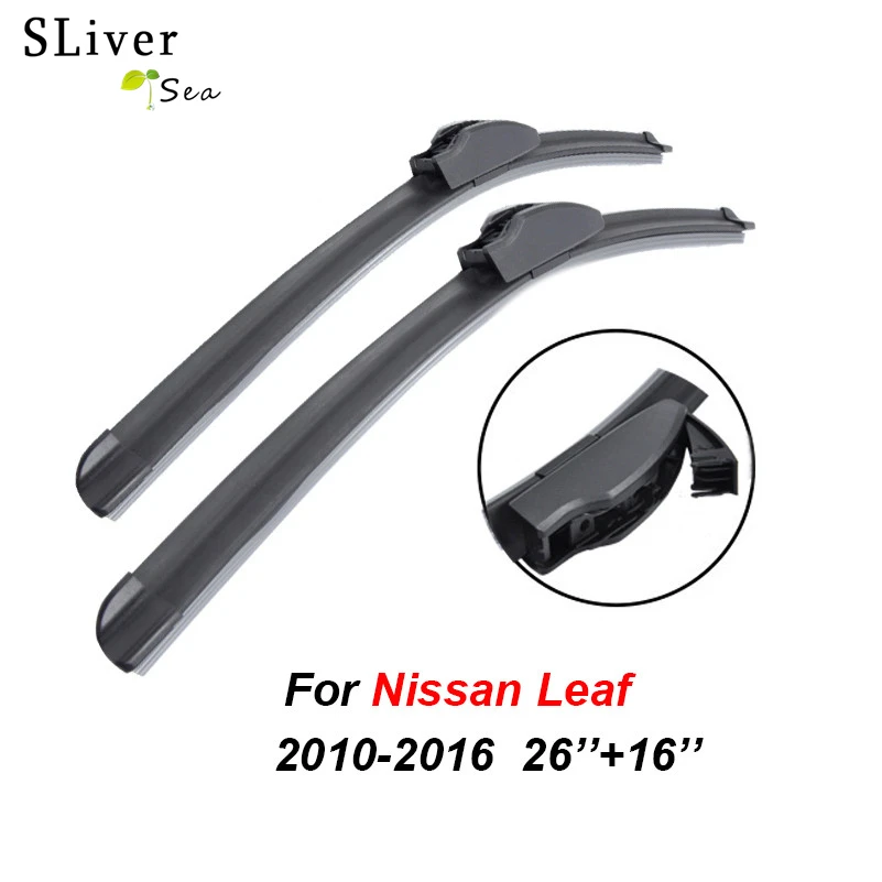 SLIVERYSEA Windscreen Wiper Blade For Nissan Leaf 2010 2011 2012 2013