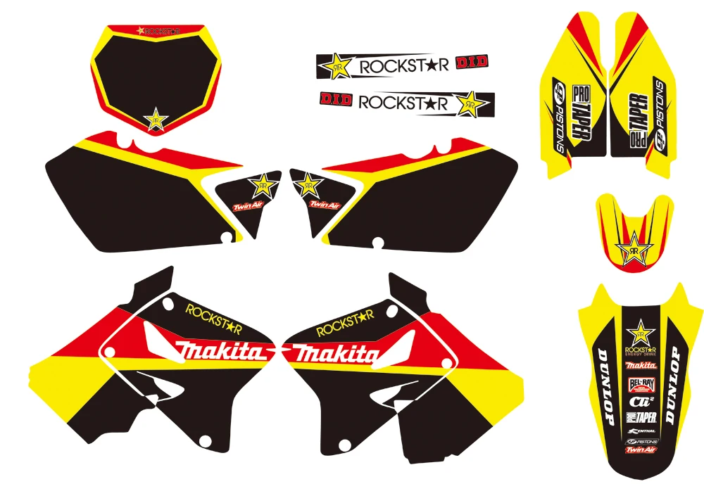 New Style TEAM DECALS STICKERS Graphics Kits For Suzuki RM125 RM250