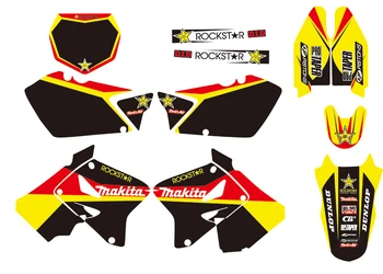 

New Style TEAM DECALS STICKERS Graphics Kits For Suzuki RM125 RM250 2001 2002 2003 04 05 06 07 08 09 10 2011 2012