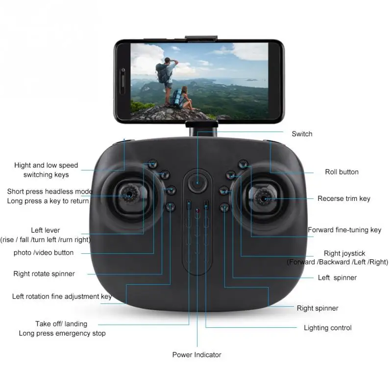 2 4 GHz Радиоуправляемый квадрокоптер Дроны с камерой hd 480P 720P 1080P камера Wifi передача