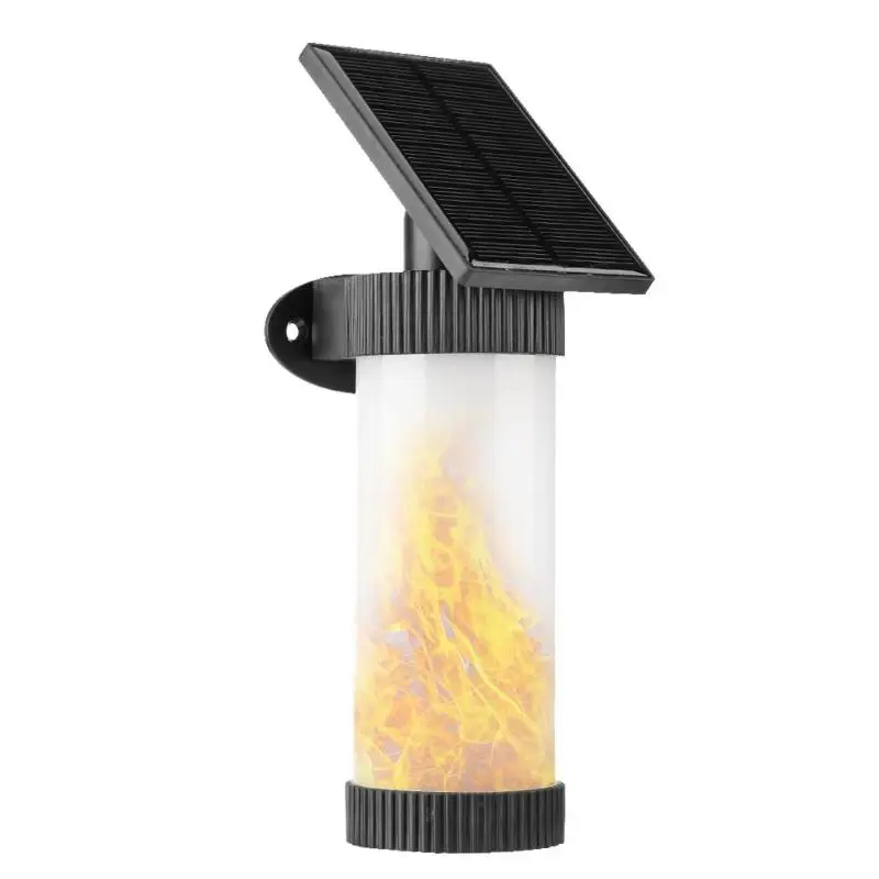 Beste 3 modi Solar Landschap Lamp Flickering Flame Effect 30 lm Outdoor Yard Trap Pathway Tuin Decoratie Solar Licht Wandlamp