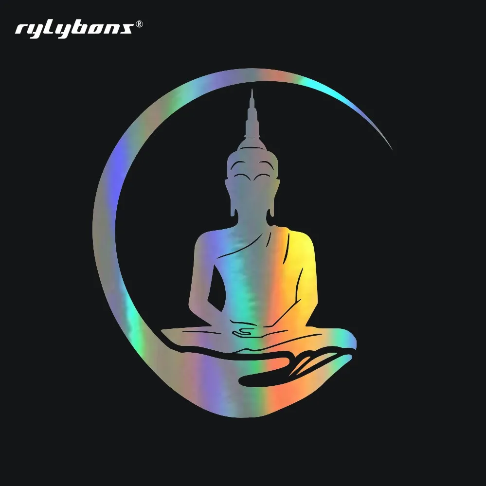 Rylybons Thai статуя Будды 3D наклейки для автомобиля мотоцикла кузов Машины окно