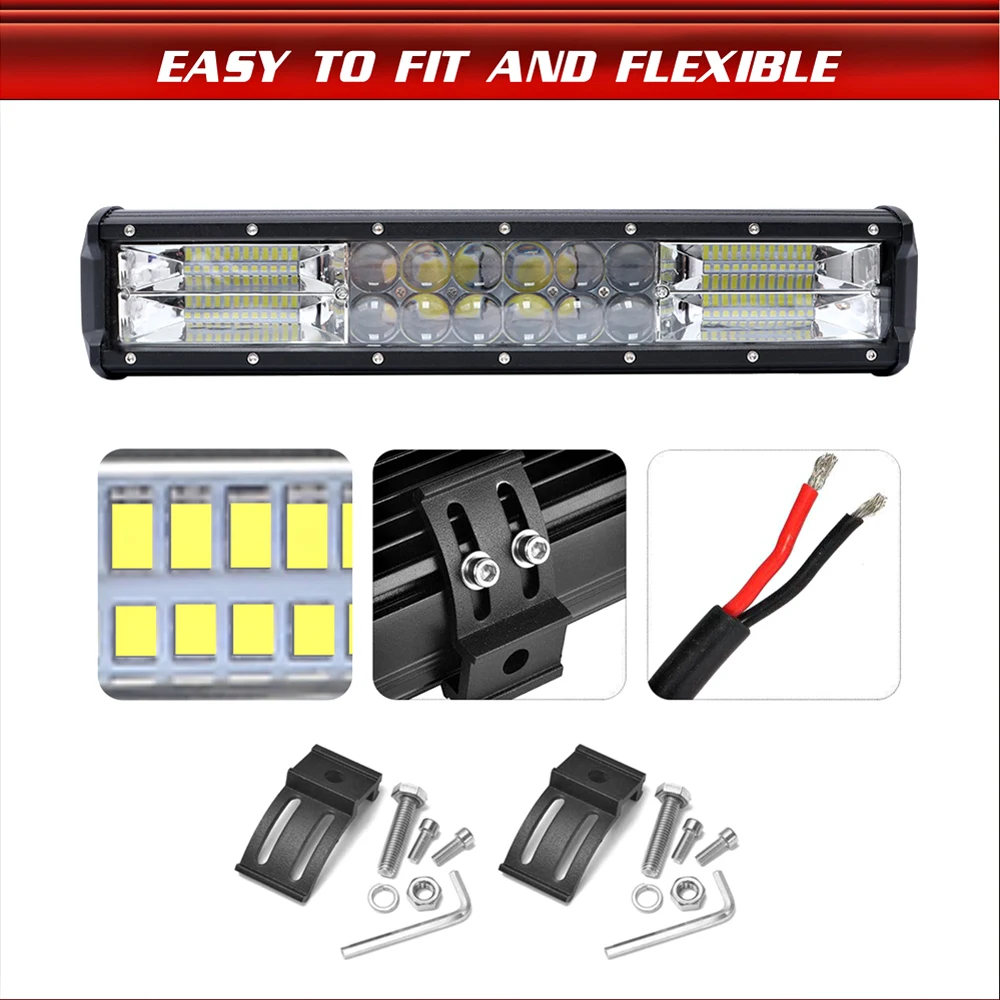  Led Bar Worklight Working Light Driving Lights Auto Accessories Werklamp Ramp Lightbar Spotlight Of - 33018185207