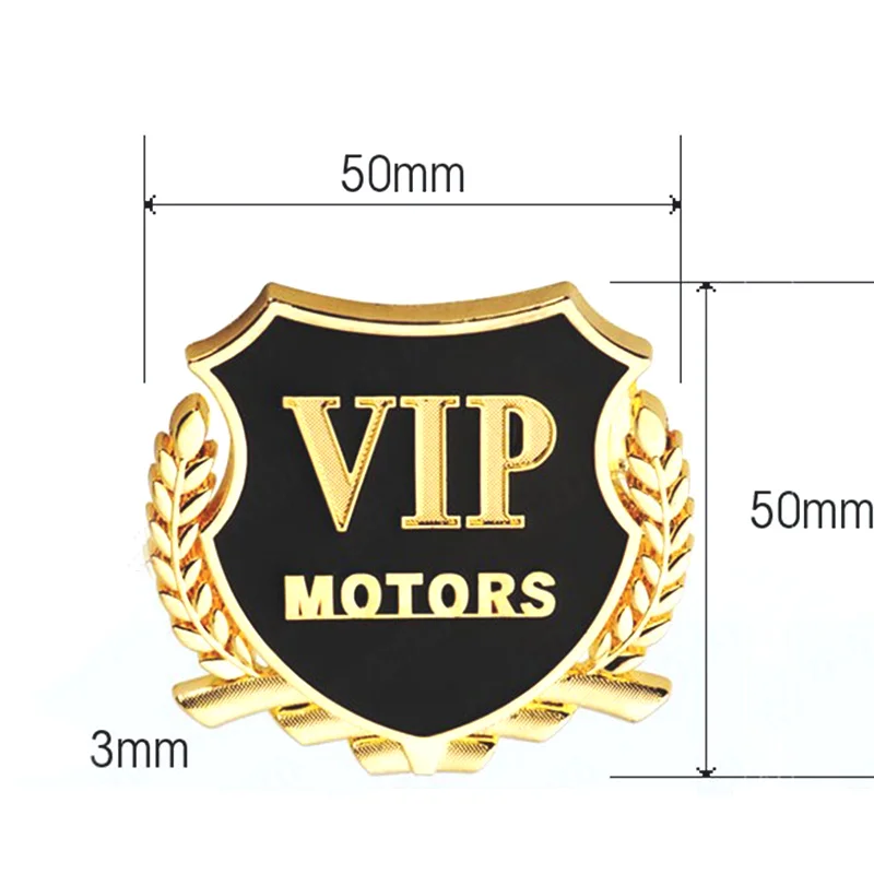 3d логотип VIP MOTORS металлическая наклейка для автомобиля Hyundai ix35 iX45 iX25 i20 i30 Sonata Verna