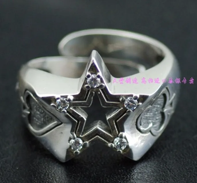New authentic GV set auger five-star openings 925 sterling silver ring New authentic GV set auger five-star openings 925 sterling silver ring