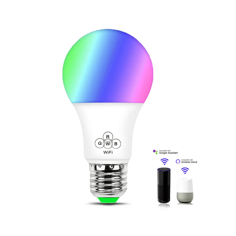 

Wireless Bluetooth 4.0 Smart Bulb E27 RGB Multi Color APP Remote Control Bluetooth Wifi Voice Bulb 110~240V