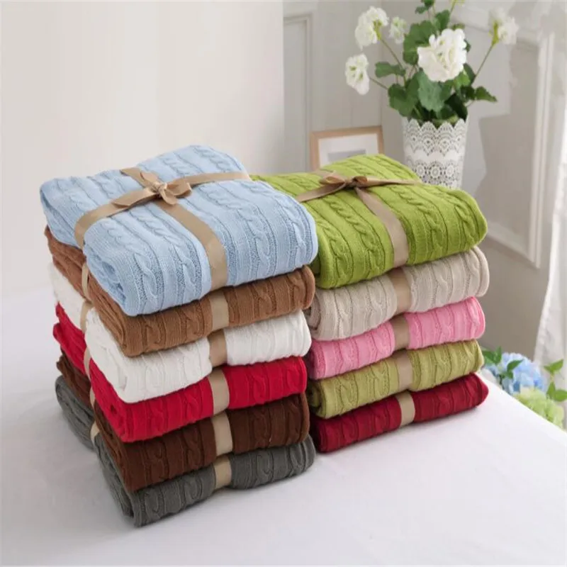 

Comfortable Blanket Beds Cover Soft Throw 100%Cotton Air Conditioning Manta Sleeping Bedspreads Cobertor Office Tippet