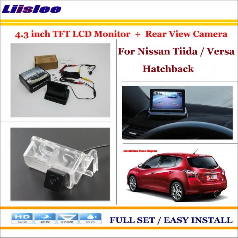 Автомобильная камера для Nissan Tiida Versa 4 3 &quotTFT LCD монитор заднего вида автомобиля